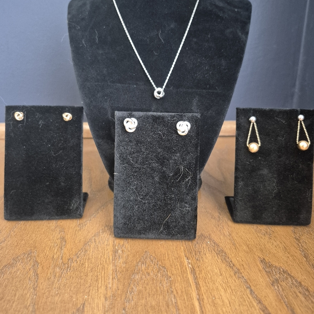LOT of Fossil Necklace 3 PairsEarrings